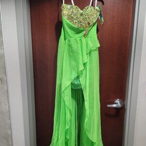 Karishma Prom 3766 Size 4 Key Lime Prom Dress